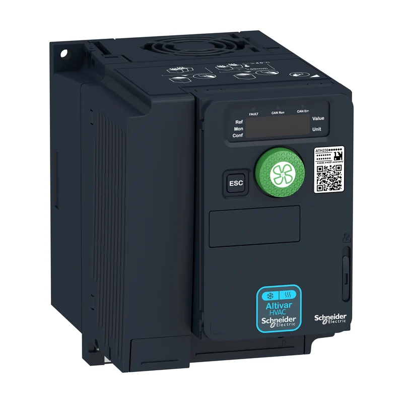 Variable speed drive, Altivar HVAC ATH200/ATH230, 2.2kW, 200–240V, 3 phase, IP20
