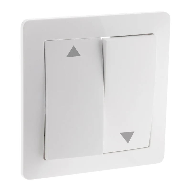 Bouton poussoir volet roulant - Blanc - Orys - Zenitech