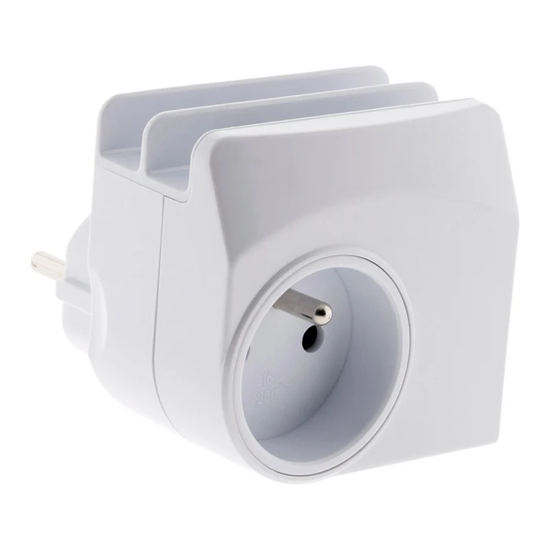 Chargeur 1 prise 16A + 2 USB + micro USB - Zenitech