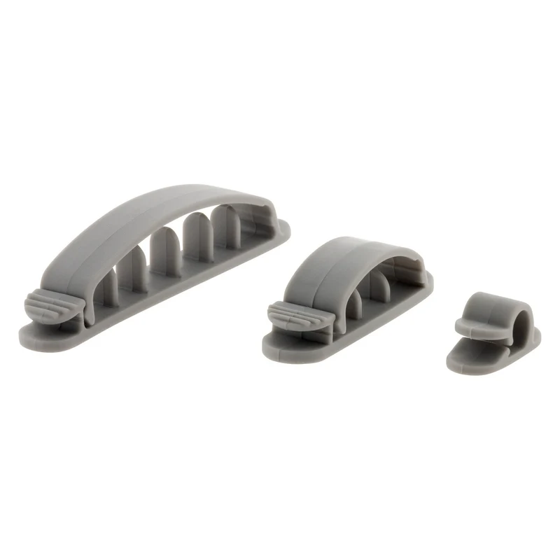 Lot de 10 fixes et range cordon ou câble (autocollants) - Zenitech