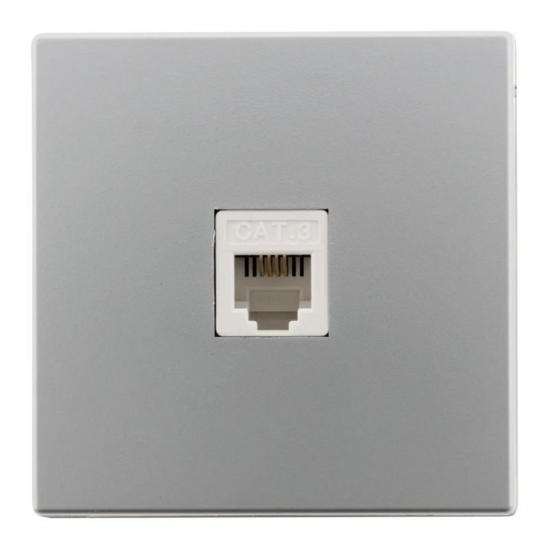 Prise téléphone RJ11 Bel'Vue - Silver - Zenitech