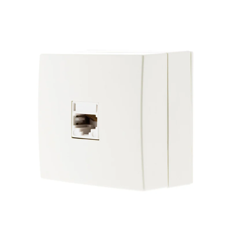 Prise RJ11 en saillie IP20 - Blanc - Zenitech