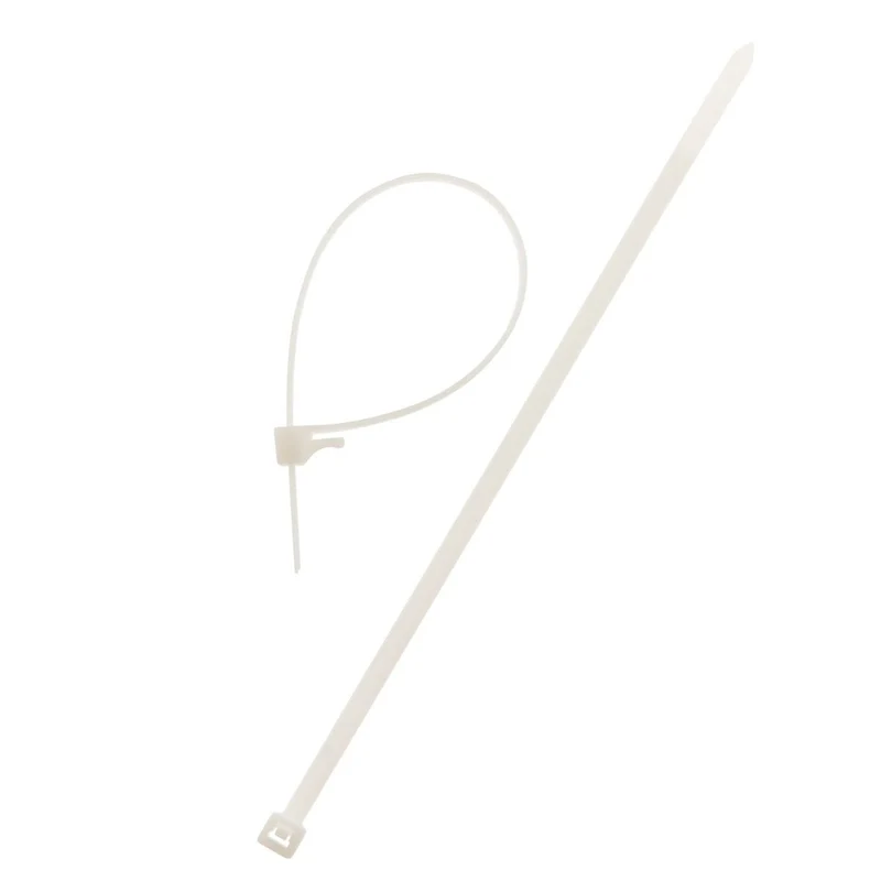 Lot de 20 colliers de câblage 4,8x300mm - Transparent - Zenitech