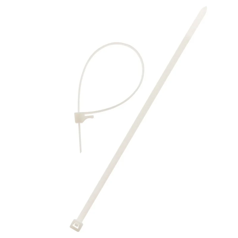 Lot de 20 colliers de câblage 4,8x180mm - Transparent - Zenitech