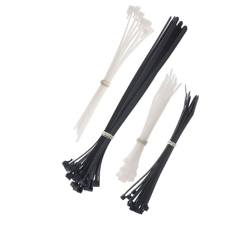Lot de 70 colliers réutilisables - Noir et Blanc - Zenitech