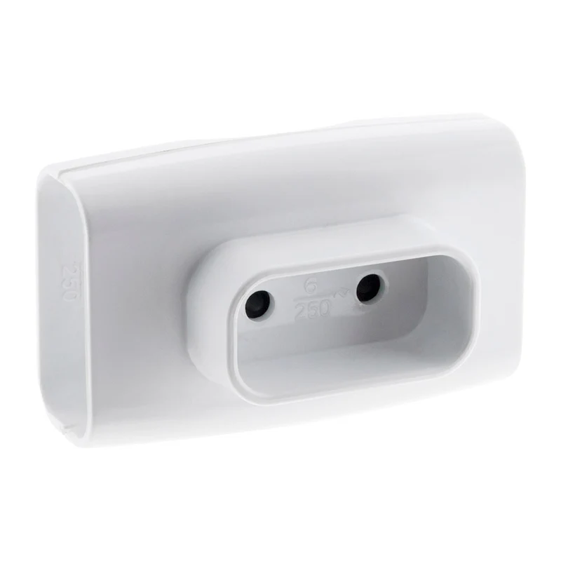 Multiprise triplite 2P 6A latérales - Blanc - Zenitech