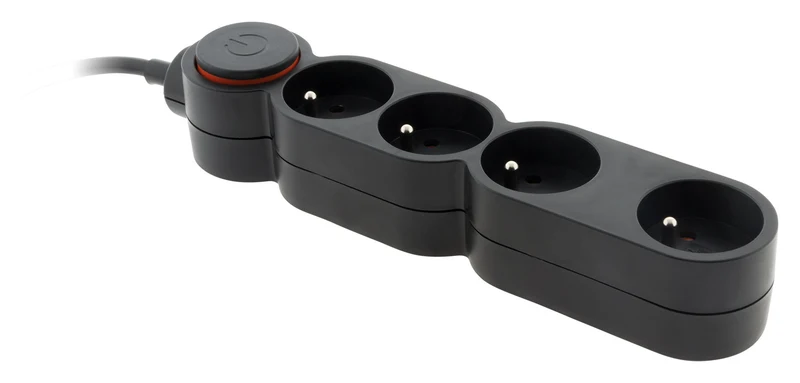Bloc Home 4 prises 16A 2P+T + interrupteur - Zenitech