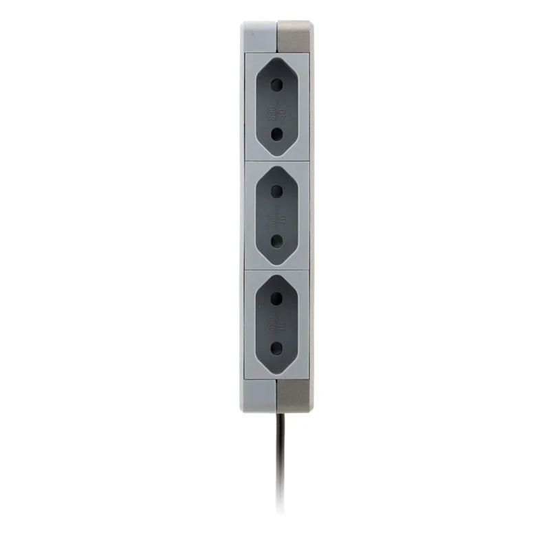 Bloc multiprise 6 prises type C 10A - Gris - Thomson