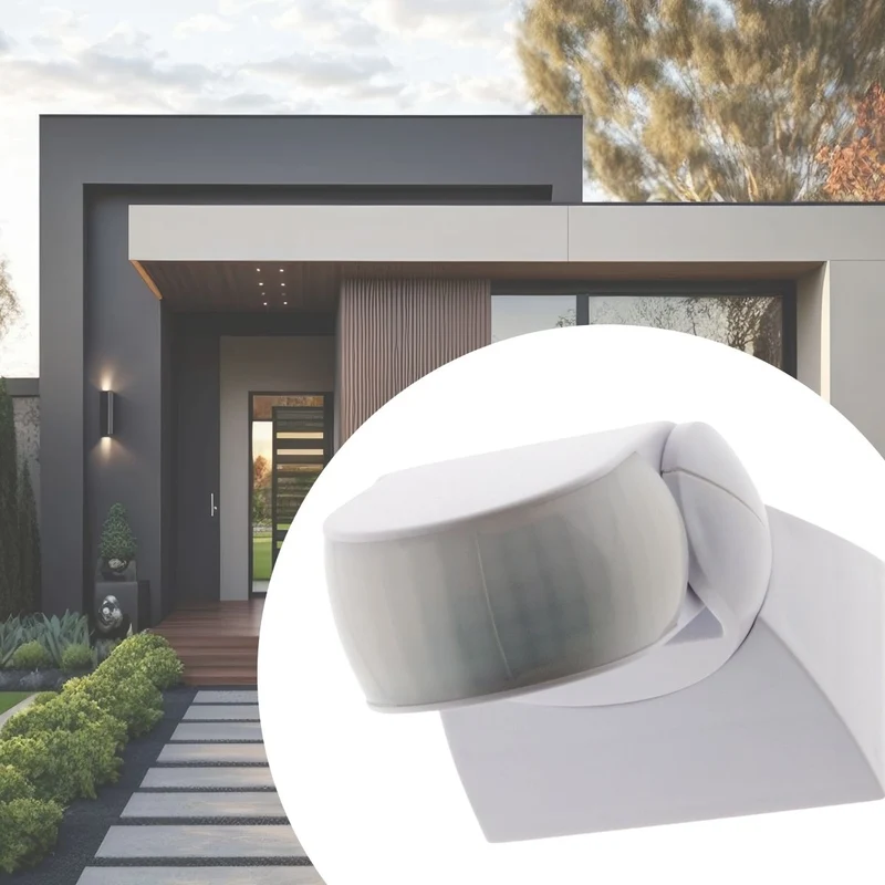 Détecteur de mouvement mural + plafond - IP44 - Blanc - Zenitech
