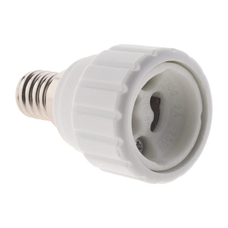 Adaptateur de douille E14 vers GU10 à visser - ignifuge - Blanc - Zenitech