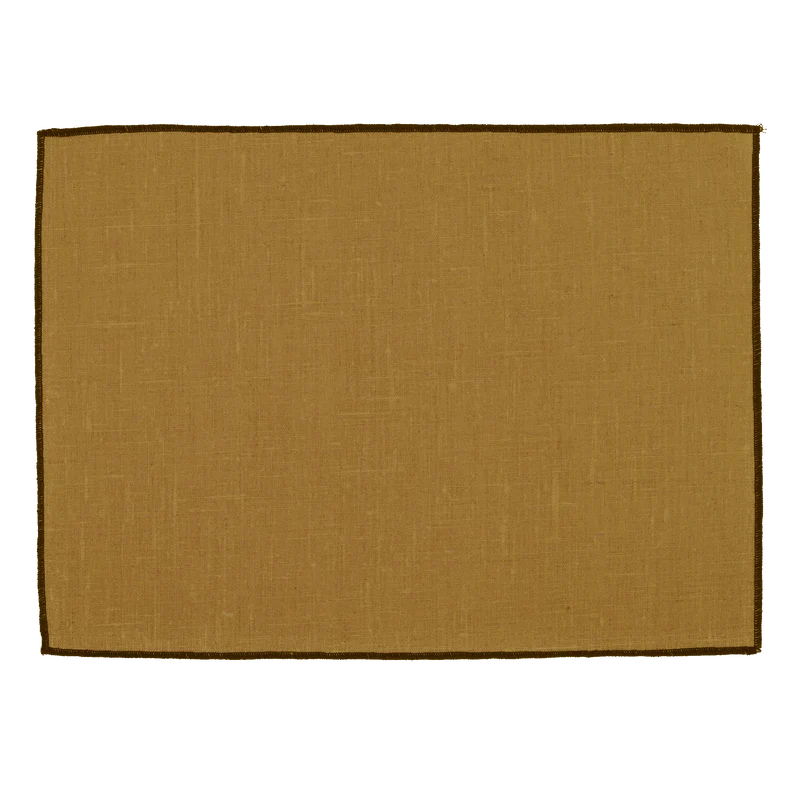 Set de table en lin enduit, plusieurs coloris - Haomy