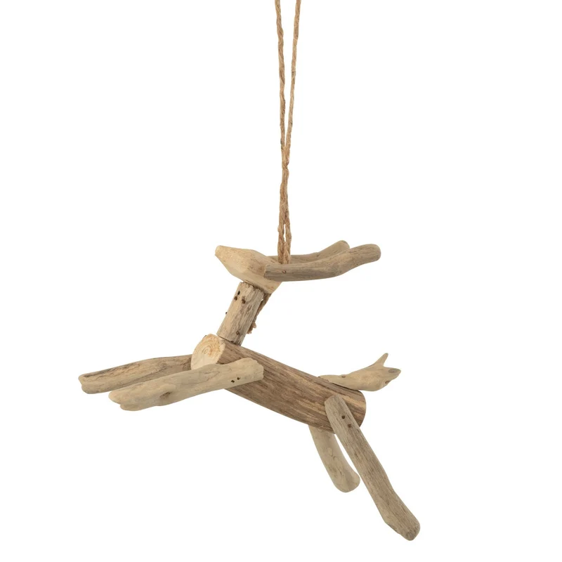 Décoration de Noël à suspendre - Renne en bois flotté