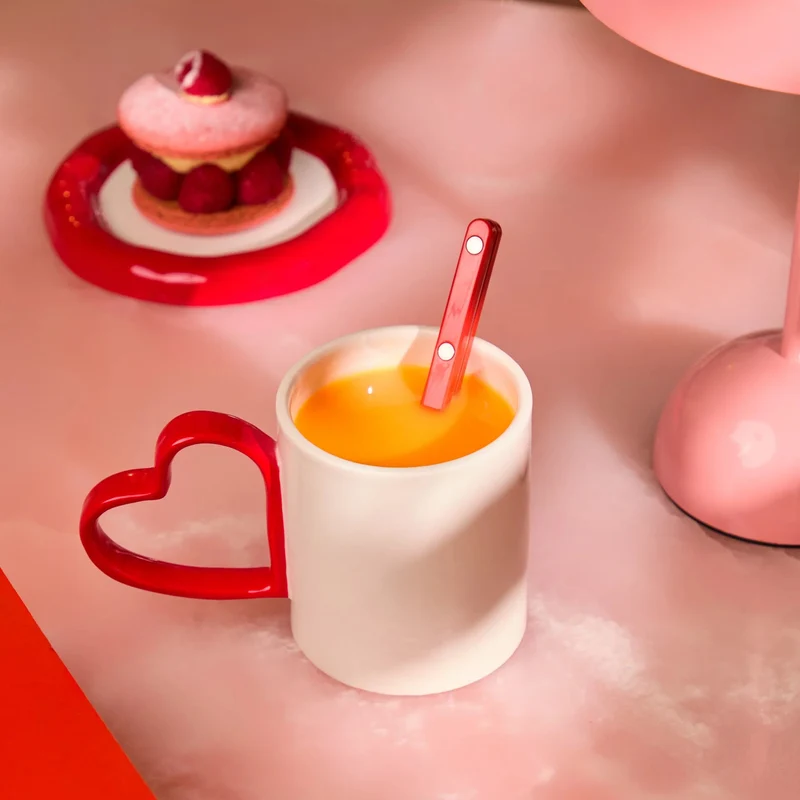 Mug avec anse Coeur rouge - Fluid Market