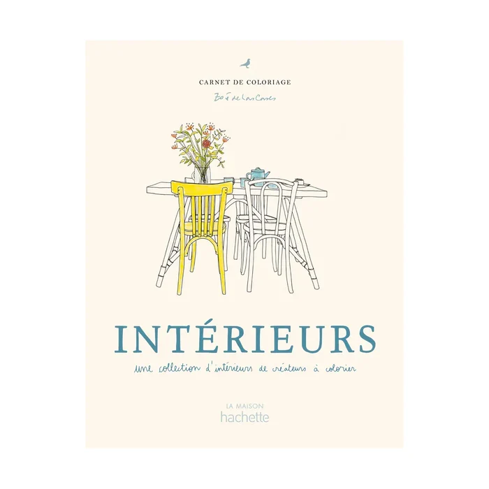 Carnet de coloriages INTERIEURS, sélection de créateurs - Zoé de Las Cases