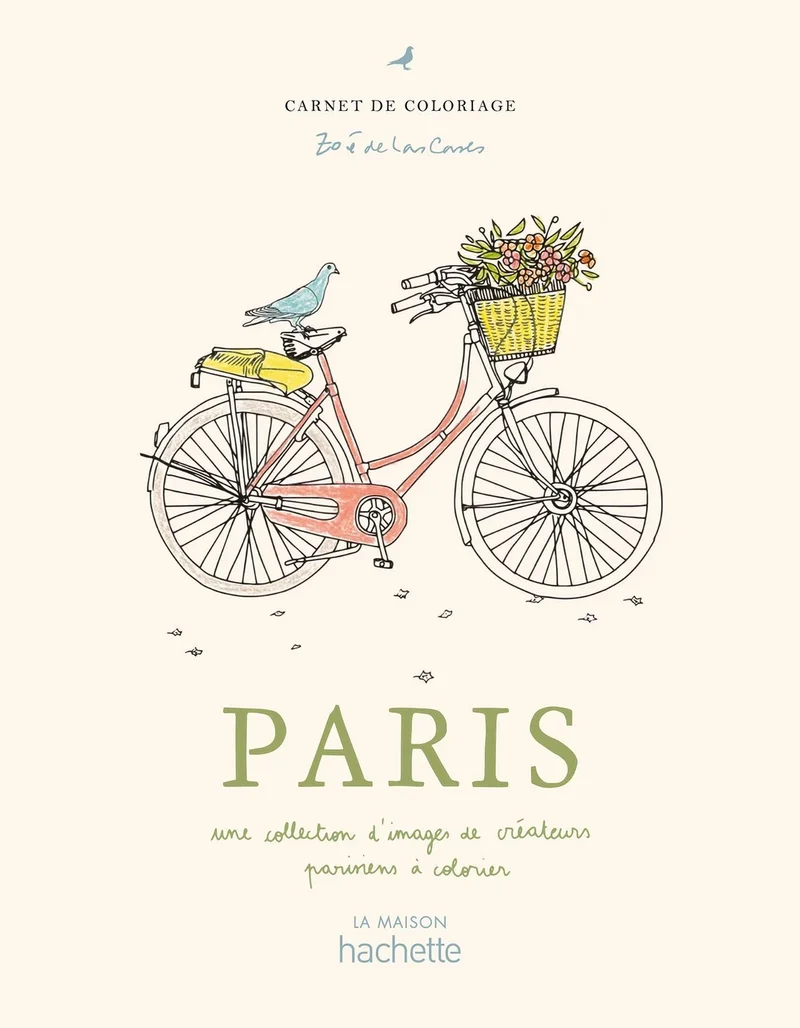 Carnet de coloriages PARIS, inspirations d'artistes - Zoé de Las Cases