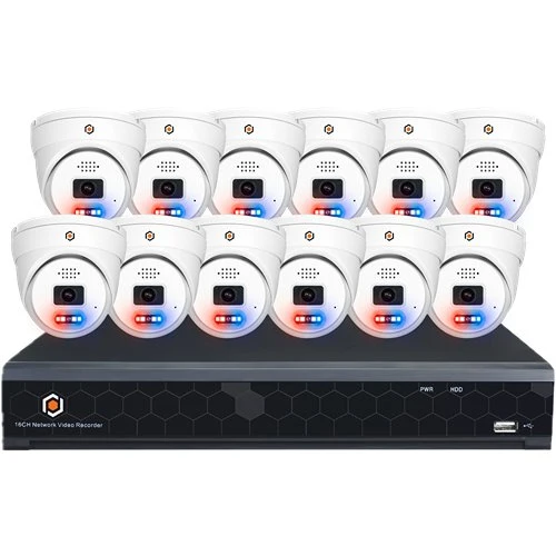 1X GSD-NVROV6K-16-N | 12X XEBATVIP5MP28-AI-L | 5MP | 16 PORTS | WHITE