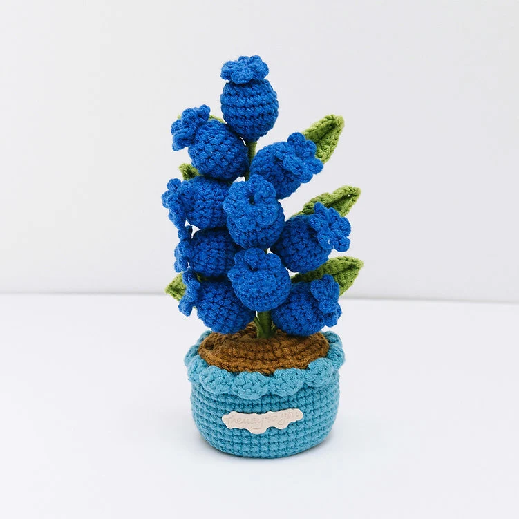Myrtilles en crochet fait main – Plante décorative en pot