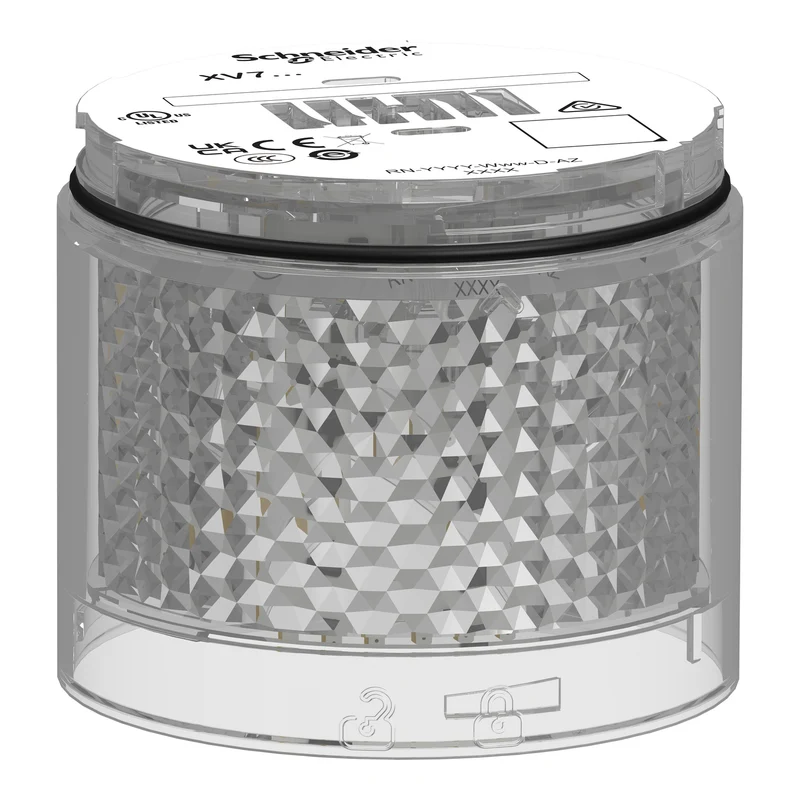 Light Module, Harmony XVB7 Modular Tower Light, white, Ø70mm, steady, coloured lens