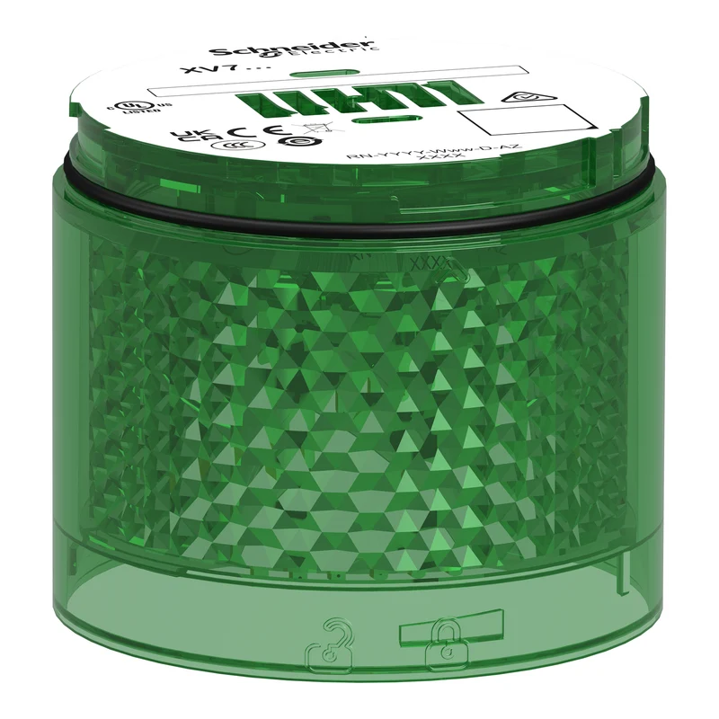 Light Module, Harmony XVB7 Modular Tower Light, green, Ø70mm, blinking, coloured lens
