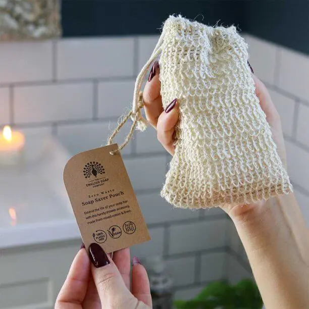 Pochette à savon exfoliante zéro déchet
