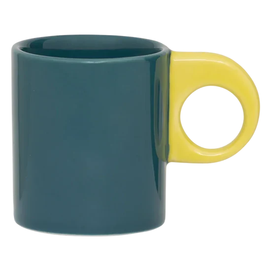 Tasse à expresso design en ceramique bicolore - plusieurs coloris