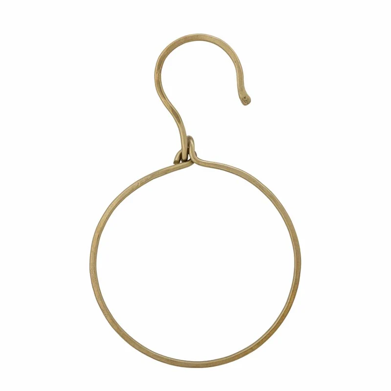Cintre crochet cercle en laiton