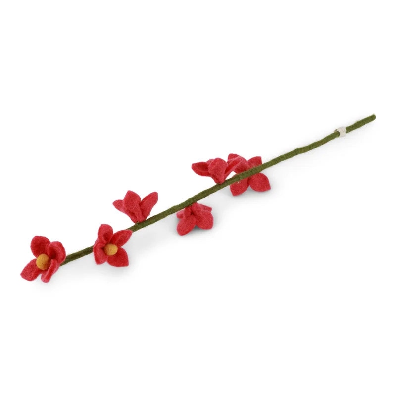 Branche de fleurs en laine, différents coloris - Gry et Sif