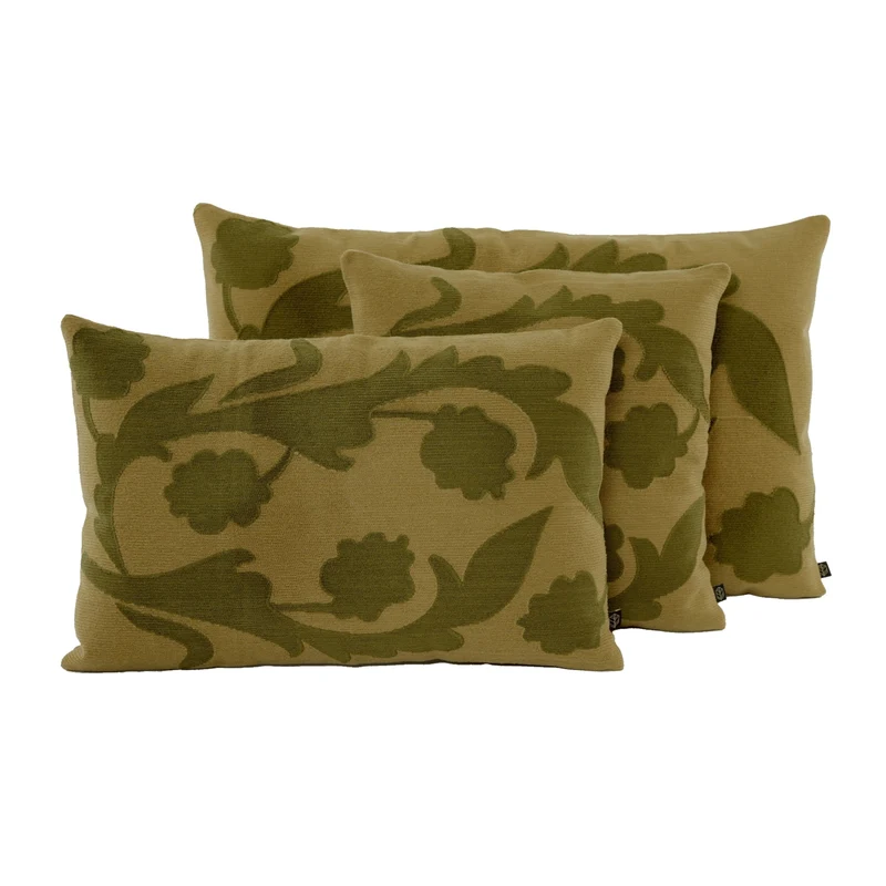 Coussin carré en broderie imprimée, modèle Odyssée - Haomy