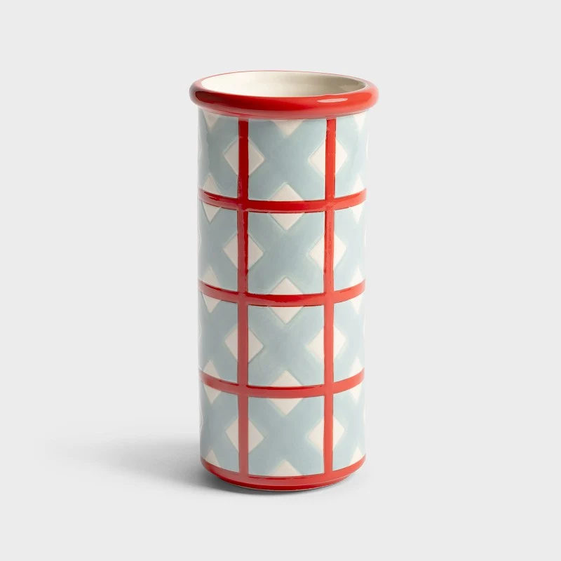 Vase en grès - Motif Croix
