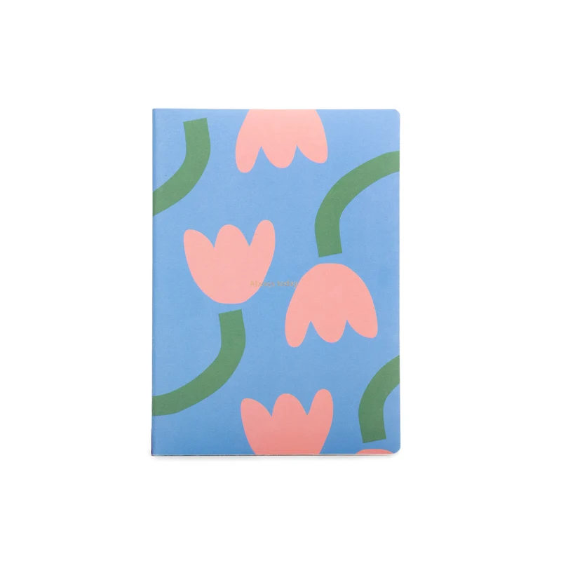 Carnet souple ligné, format A5 - Tulipes
