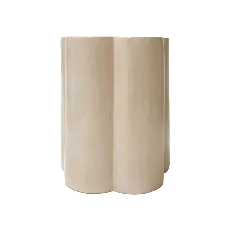 Tabouret ou bout de canapé design en céramique - plusieurs coloris