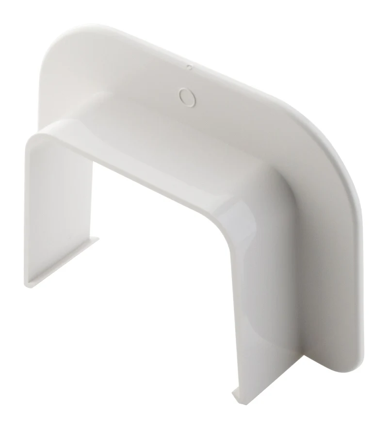 Sortie de mur pour goulotte clim - 80x60mm - Blanc RAL 9001 - Zenitech