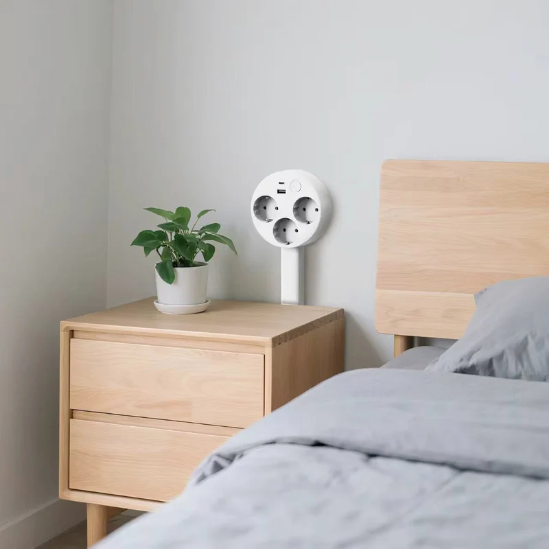 Prise Extensible Intelligente avec USB - Design Élégant et Pratique