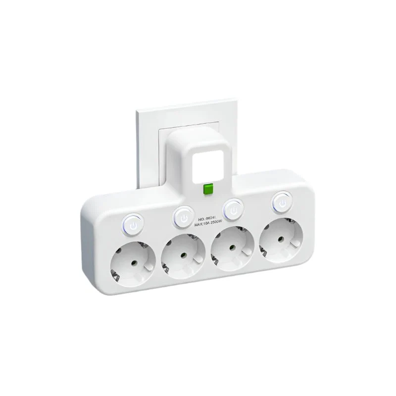 Multiprise USB avec Interrupteur LED - 3 Prises et Type-C