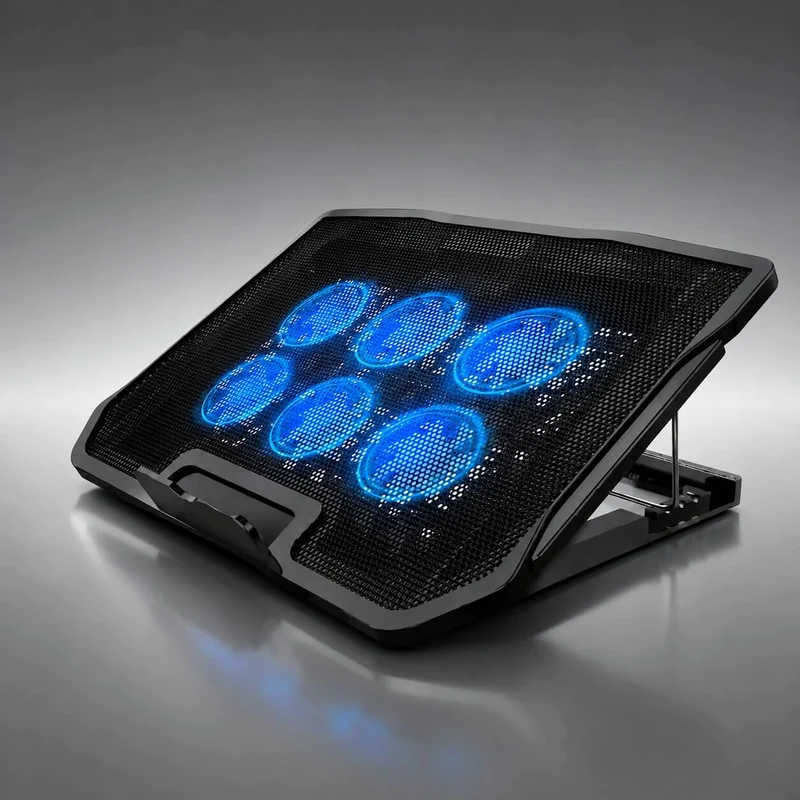 Laptop Halterung mit Kühlung & LED Beleuchtung | Frostkamm