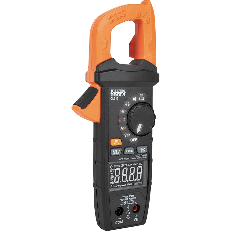 600A AC/DC Auto-Ranging TRMS Clamp Meter, KLE-CL710