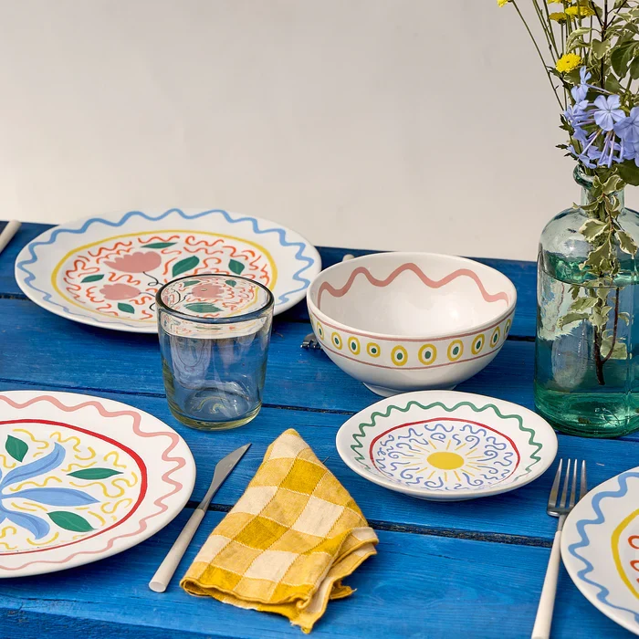 Assiette apéritif ou dessert collection esprit d'été - Laetitia Rouget