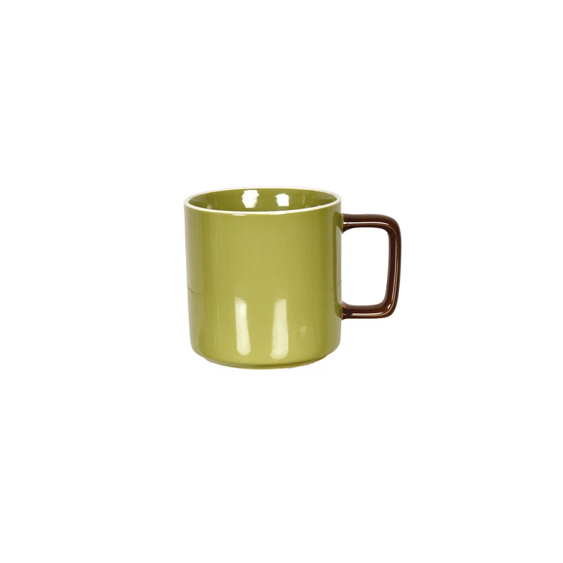 Mug chic bicolore en céramique - plusieurs coloris