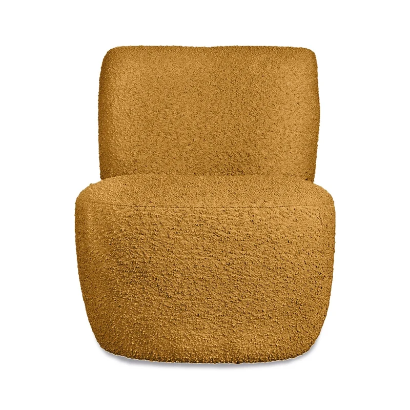 Fauteuil compact design en bouclette - plusieurs coloris