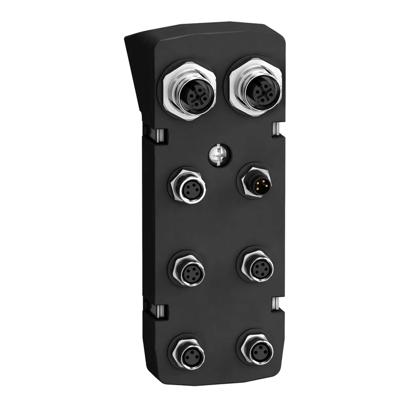Connector Module, Lexium 32i, Ethernet M12;4 Inputs/2 Outputs M8 Sink,Sto
