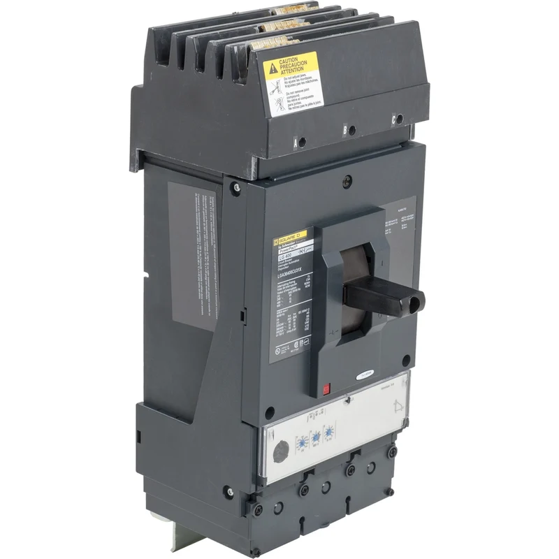Circuit Breaker, PowerPacT L, 400A, 3 Pole, 600VAC, 14kA, I-Line, MicroLogic 3.3, 100%, ABC