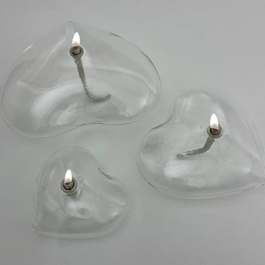Lampe à huile Coeur - Taille S