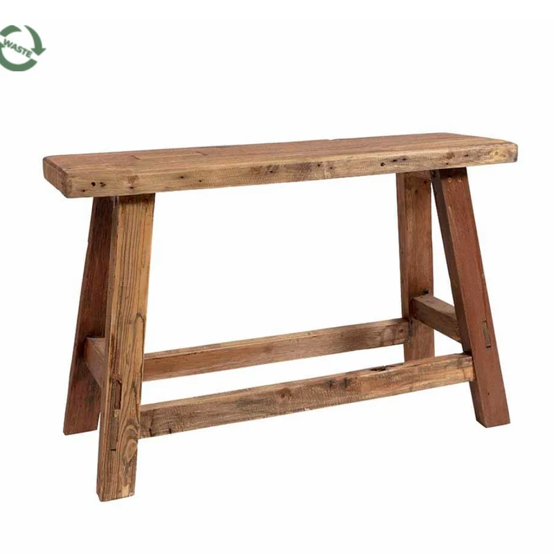 Banc en bois de teck recyclé - plusieurs coloris