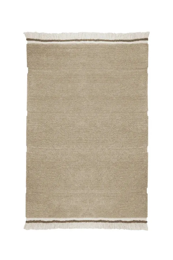 Tapis lavable en laine STEPPE Beige (170 x 240 cm) de LORENA CANALS