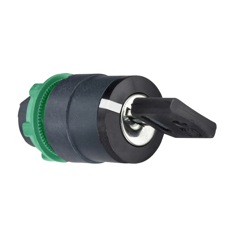 Head For Key Selector Switch, Harmony XB5, 22mm 3 Positions Stay Put Dom 8D1, Key Withdrawal At Center Position