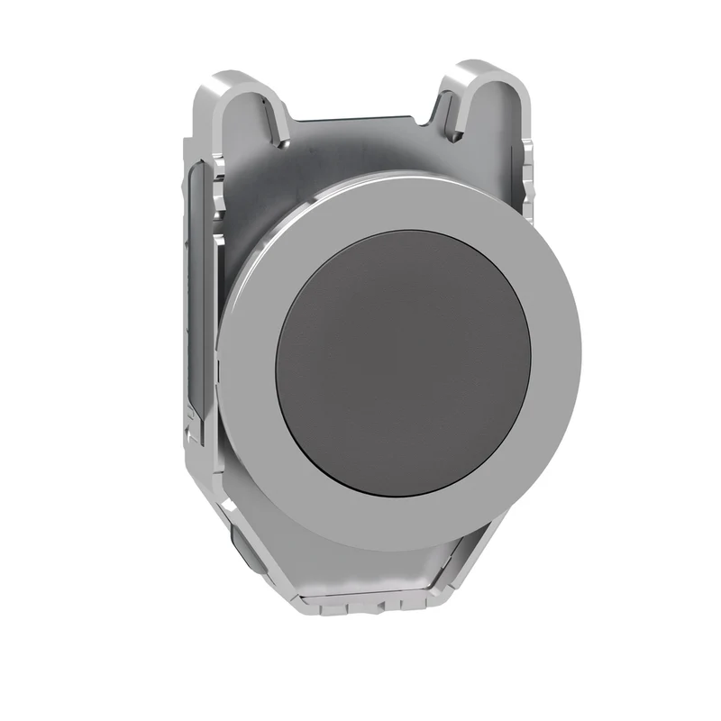 Head For Non Illuminated Push Button, Harmony XB4, Flush Mounted Grey Flush Caps Pushbutton