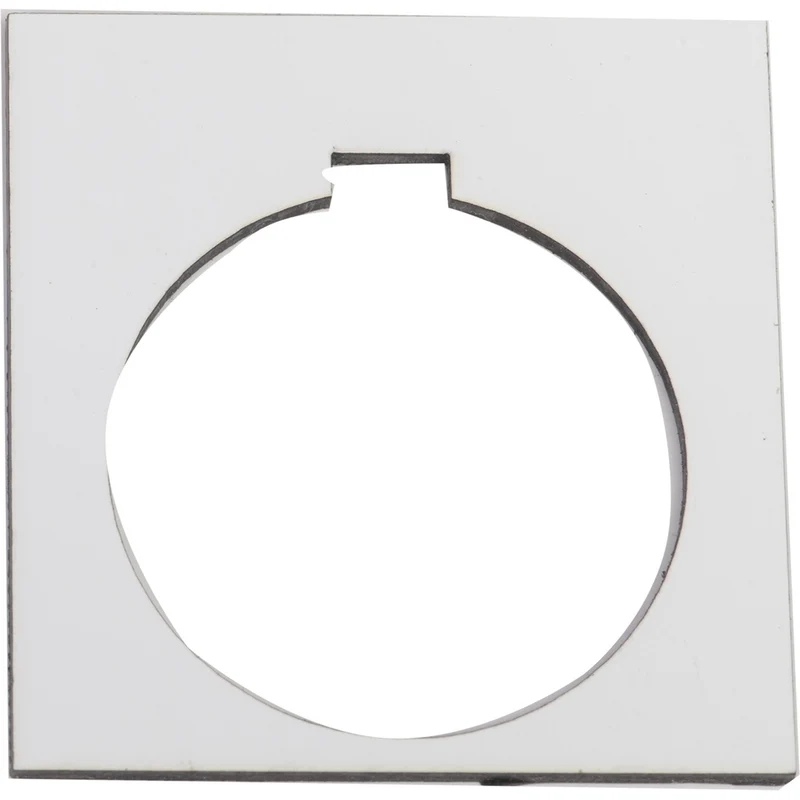 Harmony 9001K, Harmony 9001SK, Blank Legend, 30mm, Plastic, White With Black Letters, 44,5mm Square