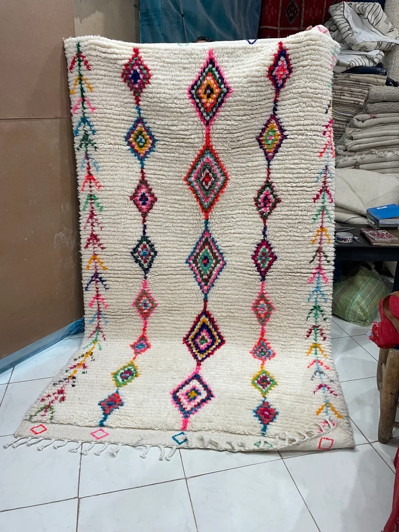 Tapis marocain AZILAL multicolore 145x250 cm