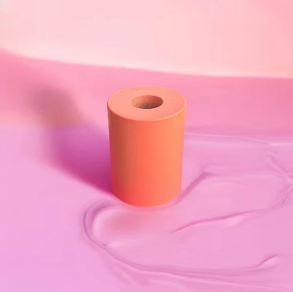 Bougeoir empilable coloré en acier thermolaqué - Tube - Pink stories