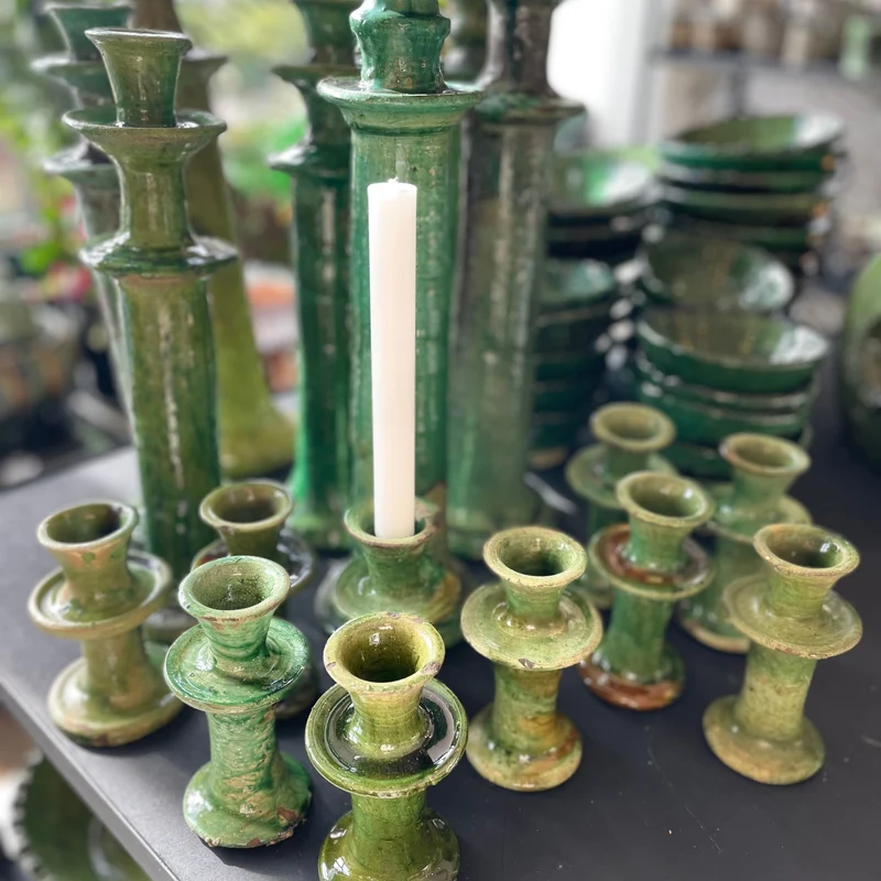 Bougeoir en poterie traditionnelle de Tamegroute